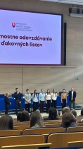 Slávnostné odovzdávanie ďakovných listov - foto